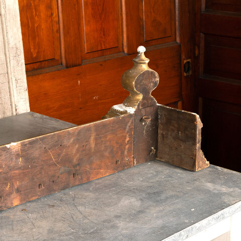 #43275 Antique Interior Wood Window Valance image 7