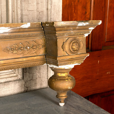 #43275 Antique Interior Wood Window Valance image 6