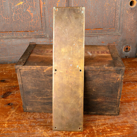 #43303 Antique Brass Door Push Plate Hardware image 5