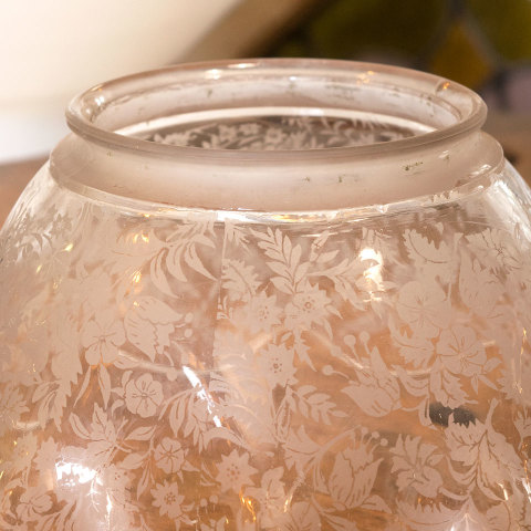 #4333 Antique Etched Glass Shade image 3