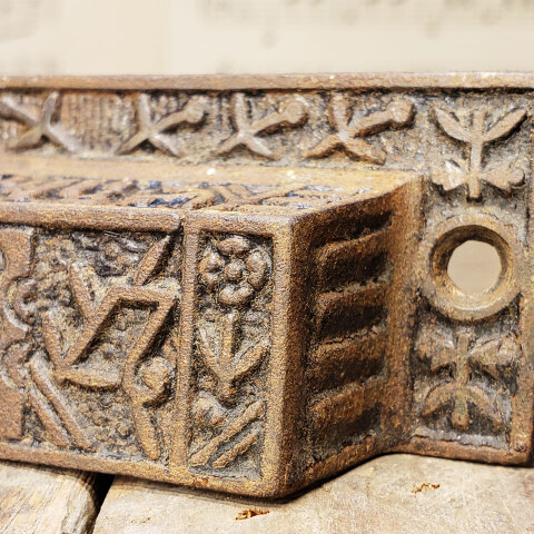 #43344 Antique Victorian Eastlake Furniture Bin Pull image 3