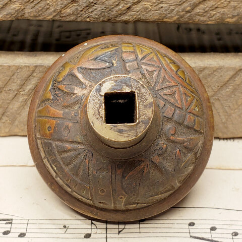 #43348 Antique Branford Oriental Single Doorknob image 4