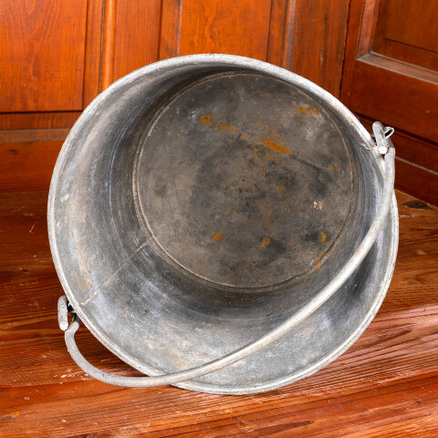 #43404 Vintage Galvanized Pail Bucket with Handle image 5