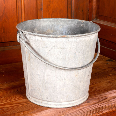 #43404 Vintage Galvanized Pail Bucket with Handle image 6