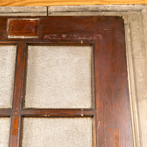 #43511 36x82 Antique 6 Lite Door w/ Privacy Glass image 2