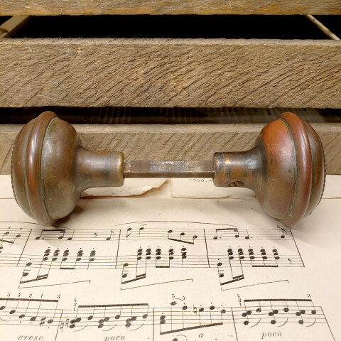 #43525 Antique Russwin Mecca Door Hardware Set image 8