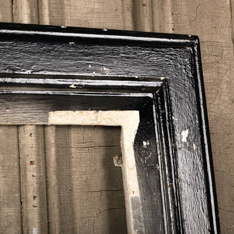 #43542 Salvaged Antique Cast Iron Fireplace Surround image 4