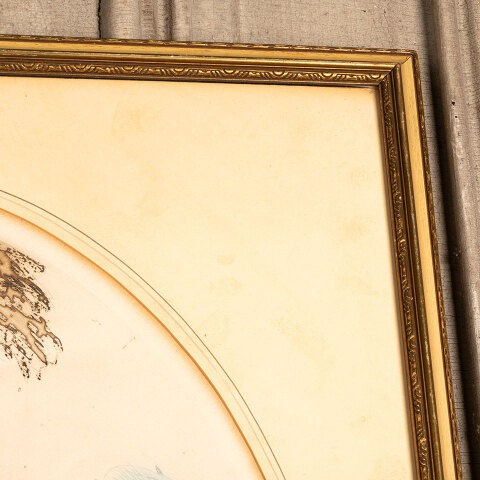 #43593 Framed Antique Art Deco Print image 3