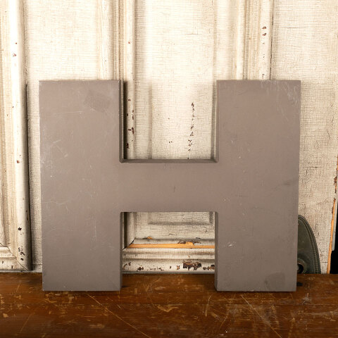 #43629 Salvaged Vintage Metal Building Sign Letter image 6