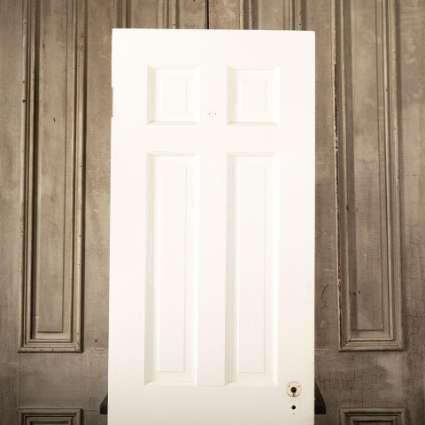 #43742 24x78 Salvaged Antique 6 Panel Interior Door image 2