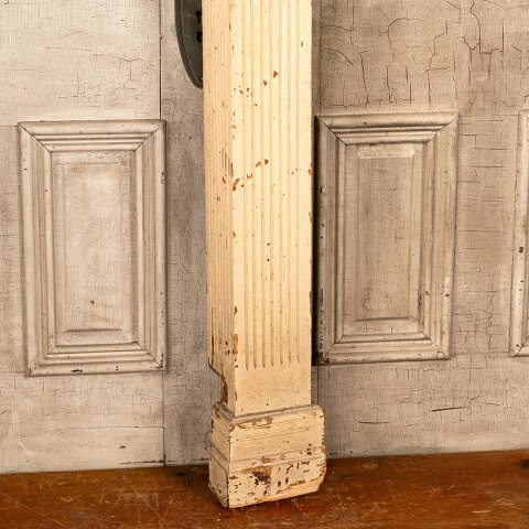 #43793 Salvaged Antique Fluted Staircase Newel Post image 3