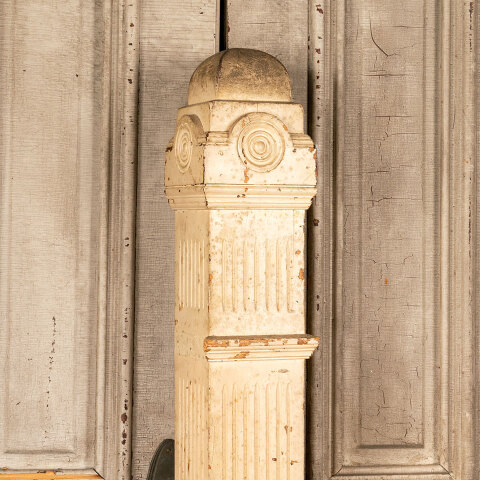 #43793 Salvaged Antique Fluted Staircase Newel Post image 2