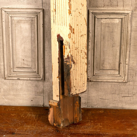 #43793 Salvaged Antique Fluted Staircase Newel Post image 6