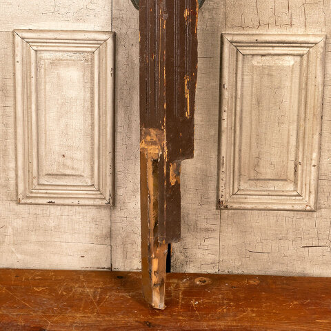 #43810 Salvaged Antique Wood Staircase Newel Post image 3
