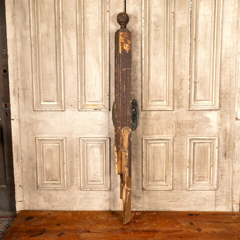 #43810 Salvaged Antique Wood Staircase Newel Post image 5