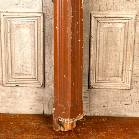 #43811 Salvaged Antique Wood Staircase Newel Post image 2