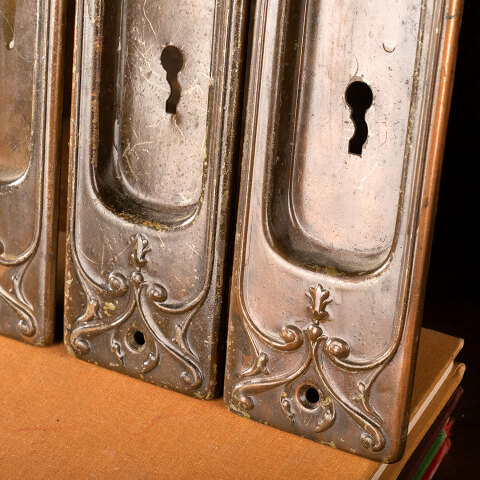 #43821 Antique Russell & Erwin Pocket Door Pulls image 4