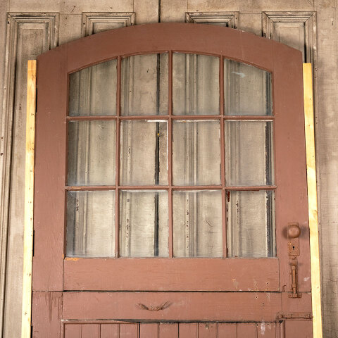 #43840 47x97 Arched Top 12 Lite Wood Dutch Door image 6