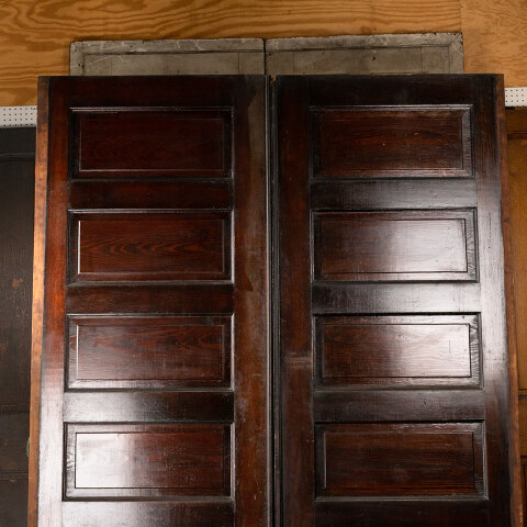 #43860 62x89 Salvaged Antique 6 Panel Pocket Doors image 2