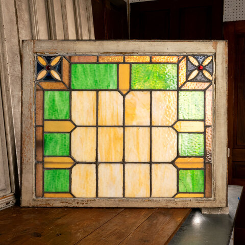 #43869 Salvaged Antique Stained Glass Window image 5