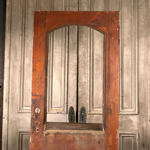 #43887 32x78 Salvaged Antique Half Lite Entry Door image 7