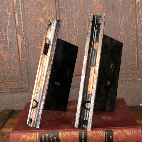 #43890 Antique Pocket Door Hardware Pulls & Locks image 5