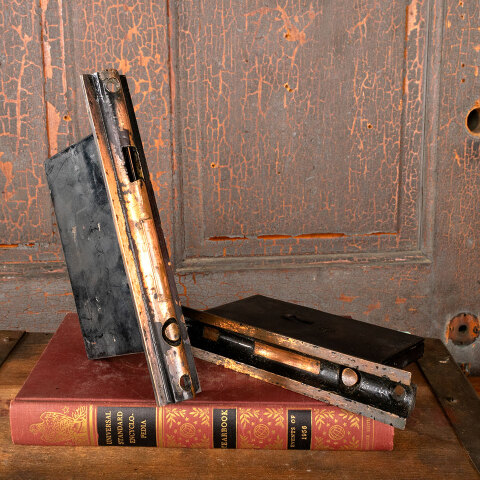 #43890 Antique Pocket Door Hardware Pulls & Locks image 6