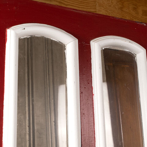 #43898 34x82 Salvaged Antique 2 Lite Entry Door image 4