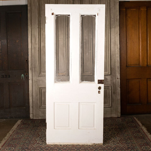 #43898 34x82 Salvaged Antique 2 Lite Entry Door image 5