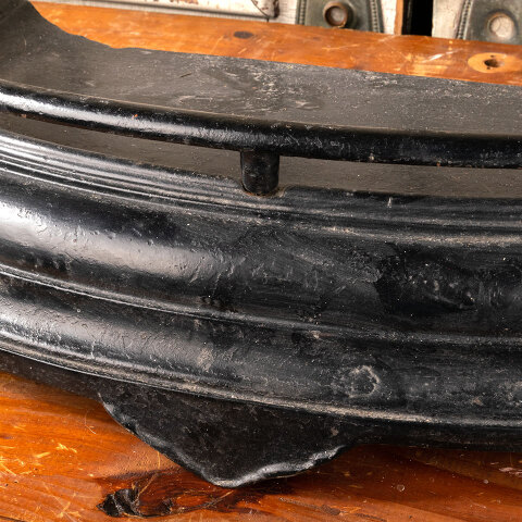 #43902 Antique Cast Iron Fireplace Fender image 3