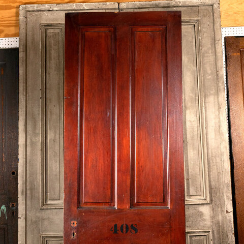 #43906 32x93 Salvaged Antique 4 Panel Interior Door image 2