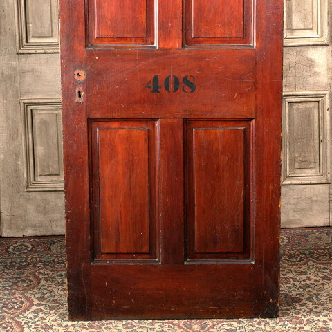 #43906 32x93 Salvaged Antique 4 Panel Interior Door image 3