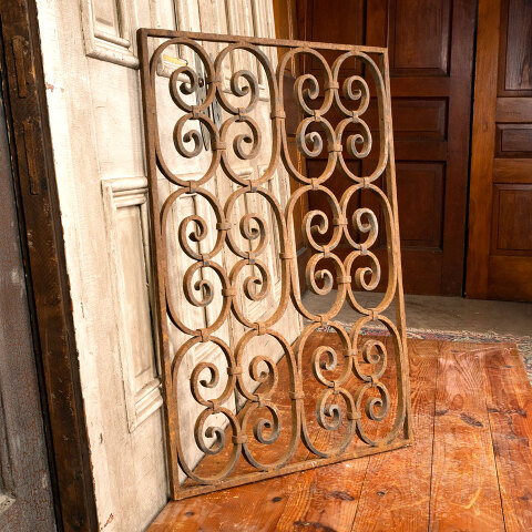 #43957 Salvaged Antique Wrought Iron Panel image 4