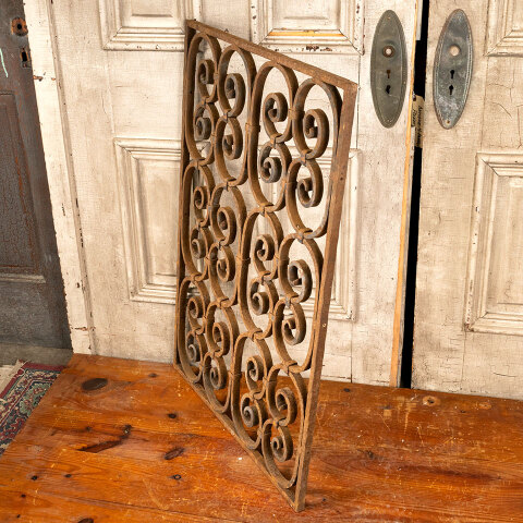 #43957 Salvaged Antique Wrought Iron Panel image 2