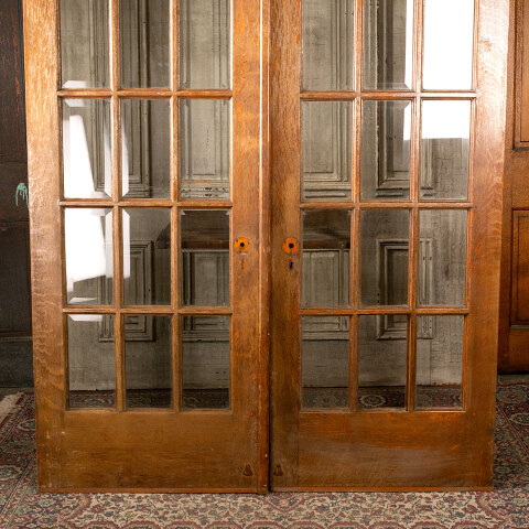 #43965 60x84 Salvaged Antique 15 Lite French Doors image 7