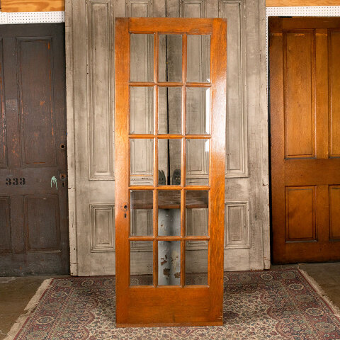 #43966 30x84 Salvaged Antique 15 Lite French Door image 6