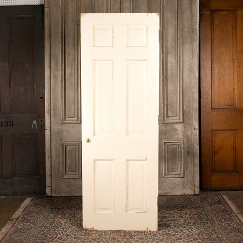#43982 28x79 Salvaged Antique 6 Panel Interior Door image 4