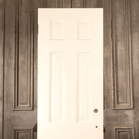#43983 24x78 Salvaged Antique 6 Panel Interior Door image 5