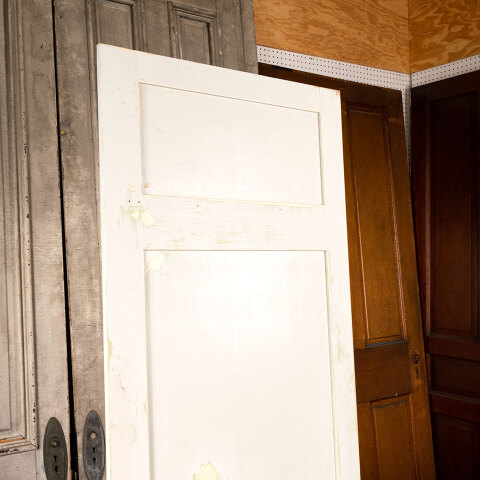 #43984 Salvaged Antique Wood 3 Panel Cabinet Door image 7