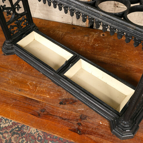 #44026 Large Victorian Gothic Umbrella Stand image 5