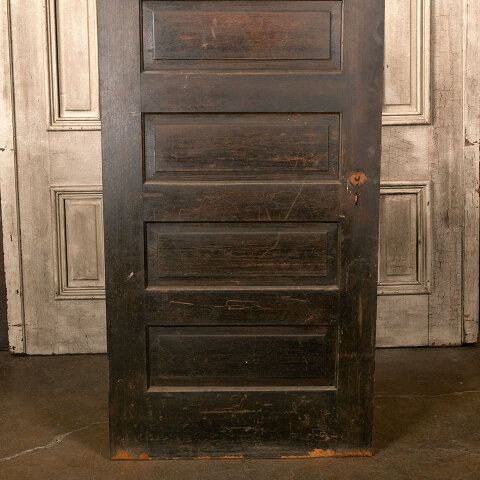 #44054 32x84 Antique 6 Panel Pine Interior Door image 3