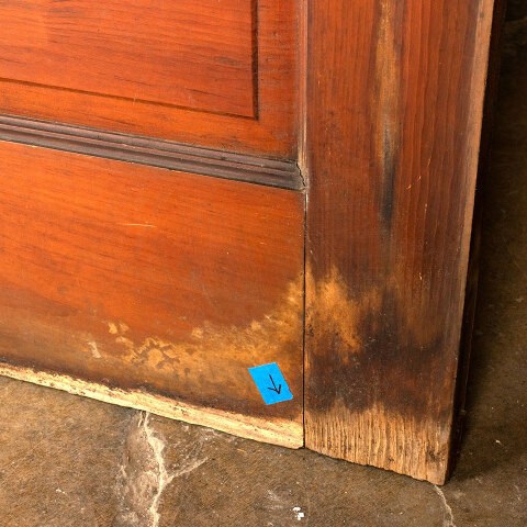 #44059 84x96 Salvaged Antique 6 Panel Pocket Doors image 4