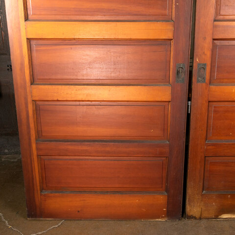 #44059 84x96 Salvaged Antique 6 Panel Pocket Doors image 3