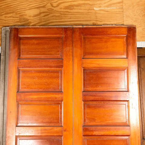 #44061 56x96 Salvaged Antique 12 Panel Pocket Door image 6