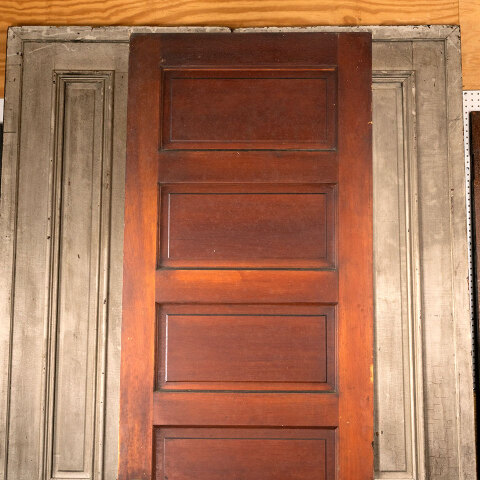 #44085 30x96 Antique 6 Panel Pine Interior Door image 5