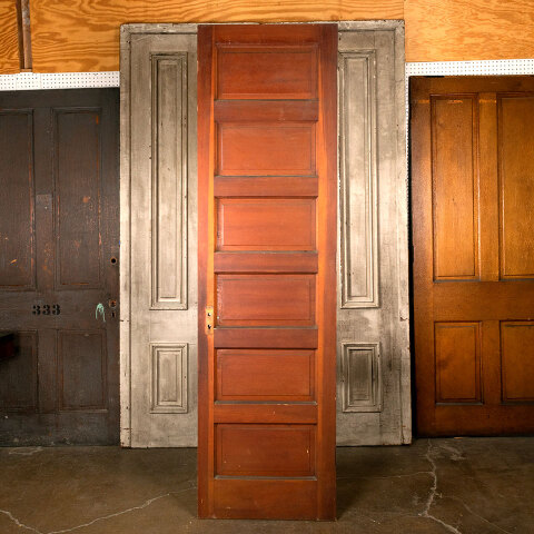 #44086 27x95 Antique 6 Panel Pine Interior Door image 5