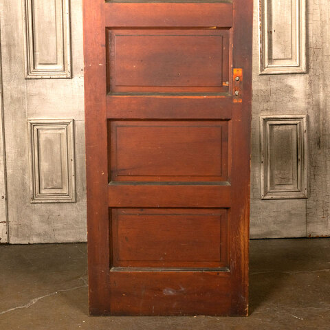 #44086 27x95 Antique 6 Panel Pine Interior Door image 3