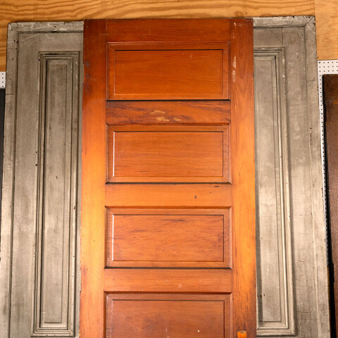 #44087 30x96 Antique 6 Panel Pine Interior Door image 2