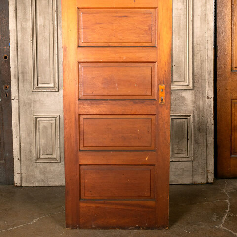 #44087 30x96 Antique 6 Panel Pine Interior Door image 3