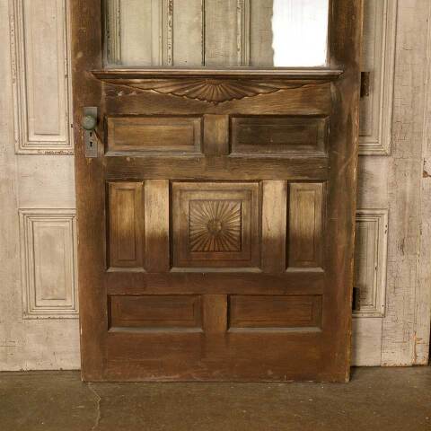 #44097 42x89 Antique Victorian Half-Lite Entry Door image 2